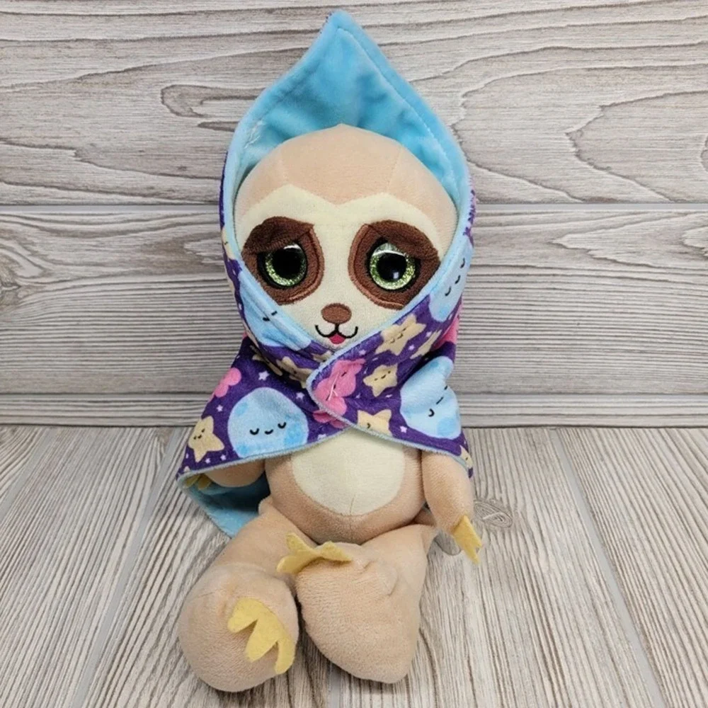 Snug Buddies Sloth Lovey Security Blanket Kipp Brothers Wrap Plush Star Moon